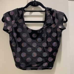 Blackmilk black crop top - large